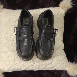 Dr. MARTENS Black Leather Men's Shoes